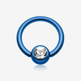 Colorline PVD Gem Ball Captive Bead Ring*