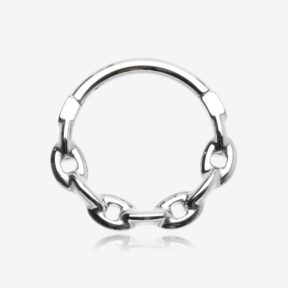 Chain Link V2 Clicker Hoop Ring