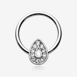 Avice Opalescent Sparkle Captive Bead Ring