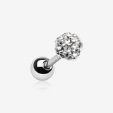 Pave Sparkle Full Dome Cartilage Tragus Earring