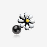 Blackline Spring Blossom Flower Cartilage Tragus Earring