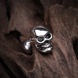 Detail View 1 of Apocalyptic Skull Cartilage Tragus Barbell