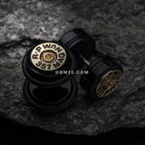 Detail View 1 of A Pair of Magnum 357 Bullet Fake Plug with O-Rings-Black