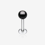 Colorline PVD Ball Top Steel Labret-Black