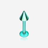 Colorline PVD Basic Steel Spike Labret-Green