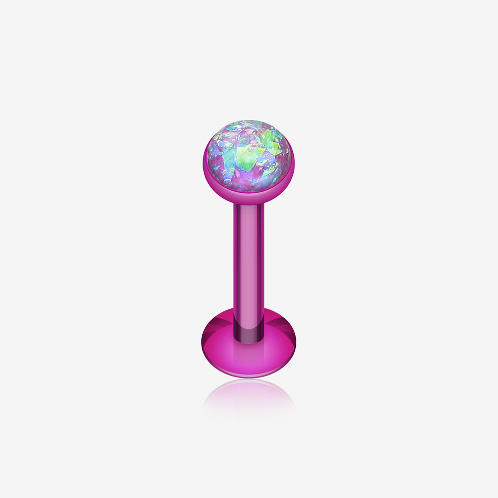 Colorline Opal Glitter Shower Dome Steel Labret-Purple