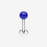 Basic UV Acrylic Ball Top Labret-Blue
