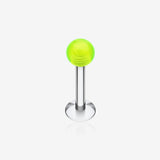 Basic UV Acrylic Ball Top Labret-Light Green