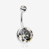 The Giant Sparkle Gem Ball Belly Button Ring