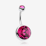 The Giant Sparkle Gem Ball Belly Button Ring