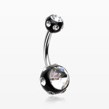 Aurora Gem Ball Acrylic Belly Button Ring*