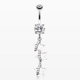 Dangling Stars Belly Button Ring*