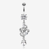 Elegant Luster Vines Belly Button Ring