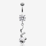 Aurora Twist Star Belly Button Ring