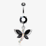 Dragonfly Glam Belly Button Ring