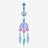 Colorline Beaded Dreamcatcher Belly Button Ring
