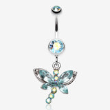 Dragonfly Glam Belly Ring
