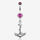 Classic Rope Anchor Belly Ring