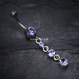 Detail View 2 of Gems Galore Belly Button Ring-Tanzanite