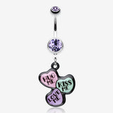 Triple Heart Statement Belly Ring