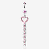 Luxuriant Heart Belly Button Ring