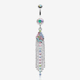 Sparkle Showers Belly Button Ring