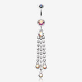 Cascading Sparkle Belly Button Ring