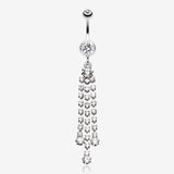 Cascading Sparkle Belly Button Ring