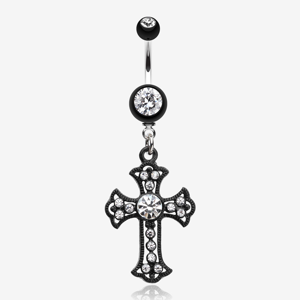 cross belly button rings tumblr