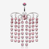 Sparkling Curtain Chandelier Belly Ring