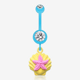 Ariel's Starfish Shell Belly Button Ring