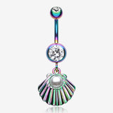 Colorline Ariel's Shell Dangle Belly Button Ring