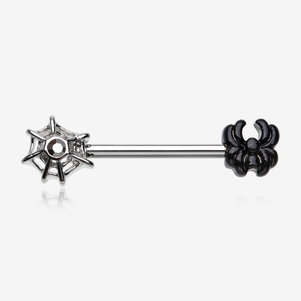 A Pair of Crux Skeleton Hanging Nipple Barbell 