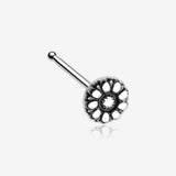 Antique Daisy Nose Stud Ring-Steel