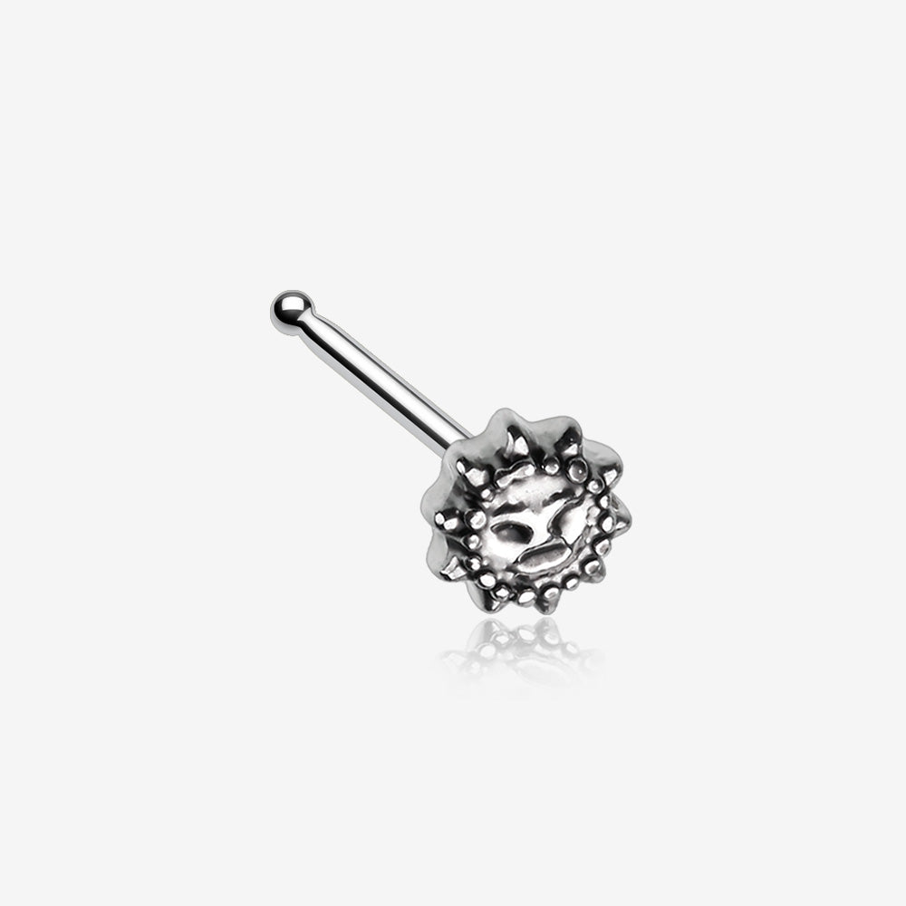 Antique Mythical Sun Face Nose Stud Ring-Steel