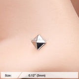 Detail View 2 of Geo Pyramid Nose Stud Ring