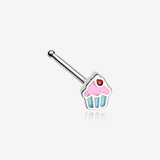 Sweet Lil Cupcake Nose Stud Ring-Pink