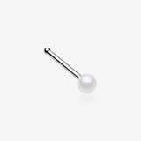 Luster Pearlescent Ball Steel Nose Stud Ring