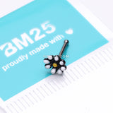 Detail View 2 of Blackline Dainty Adorable Daisy Nose Stud Ring