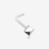 Geo Pyramid L-Shaped Nose Ring