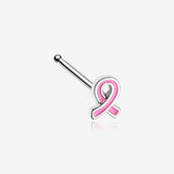 Breast Cancer Awareness Nose Stud Ring