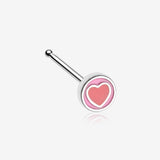 Adorable Valentine Heart Nose Stud Ring