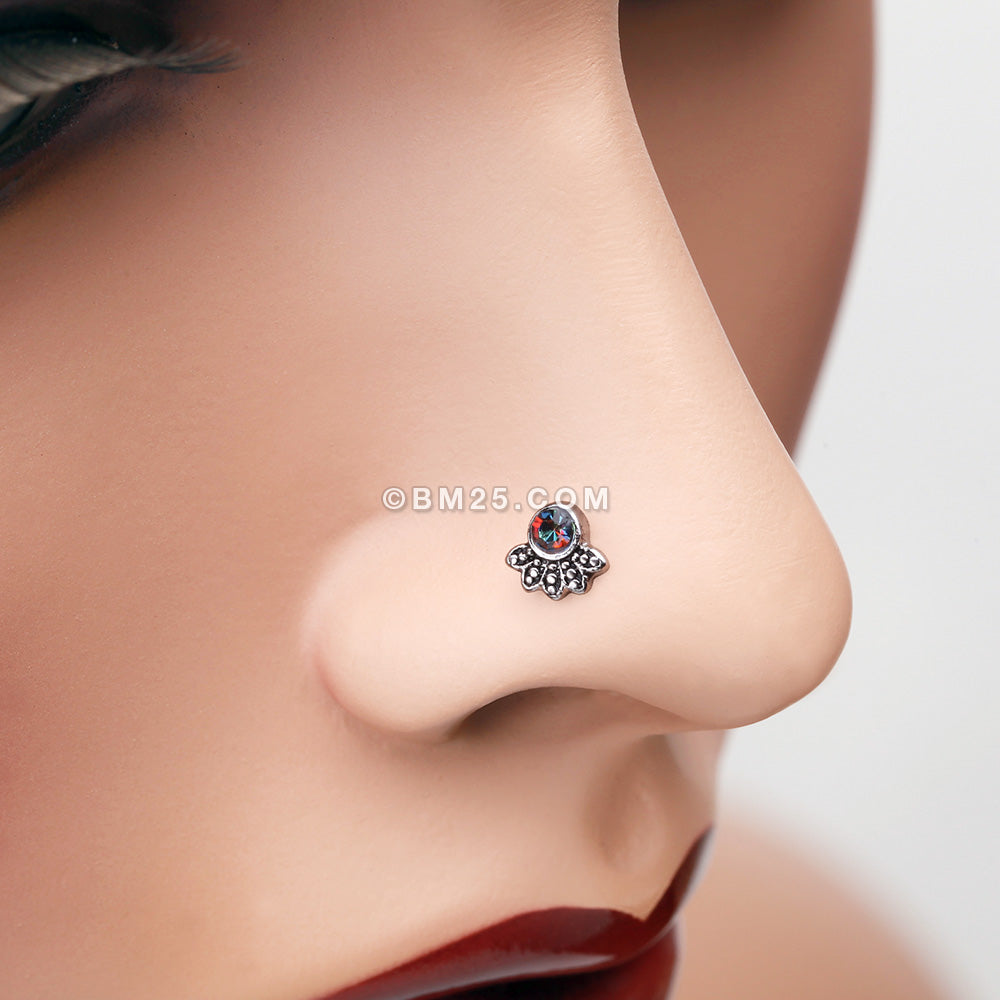 Enhance Your Karwa Chauth Look With Oxidised Silver Nose Pin – GIVA  Jewellery