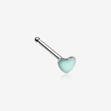 Glow in the Dark Heart Nose Stud Ring