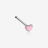 Glow in the Dark Heart Nose Stud Ring-Pink