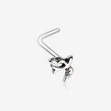 Dainty Swallow Bird L-Shaped Nose Ring