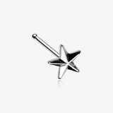 Nautical Star Icon Nose Stud Ring