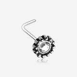 Aira Filigree Sparkle Icon L-Shaped Nose Ring