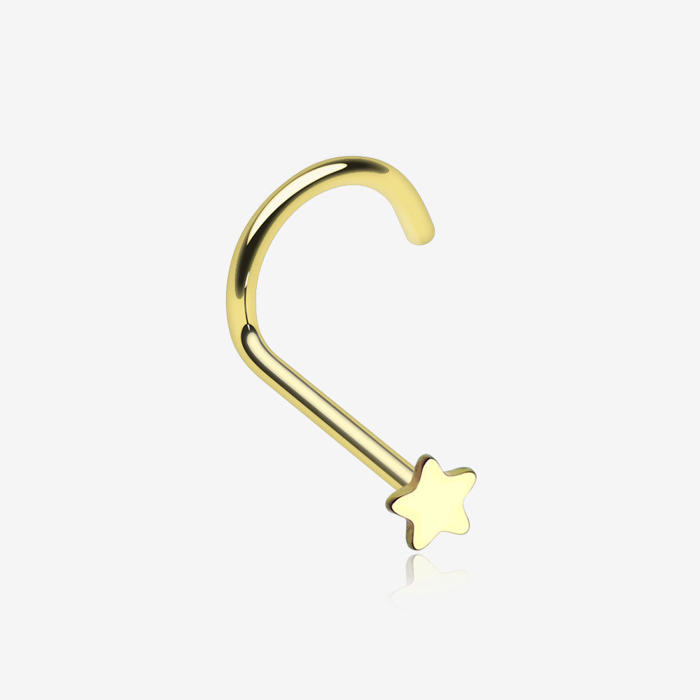 Amazon.com: 14k Solid Gold Nose Ring Hoop | 22g Piercing Jewelry | 22 Gauge  8mm 5/16 inch inner diameter : Handmade Products