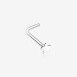 Steel Star L-Shaped Nose Ring-Steel